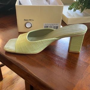 Princess Polly Clair De Lune Heels Neo Mint